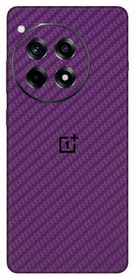 Vcare GadGets Fiber Carbon Purple OnePlus 12 R 5G With Logo Mobile Skin(Fiber Carbon Purple)