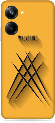 SkinoMania Realme 10 pro (5G) Mobile Skin(Yellow Wolverine-Sign)