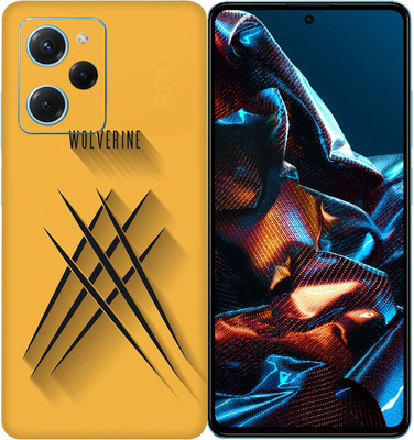 SkinoMania POCO X5 Pro 5G Mobile Skin(Yellow Wolverine-Sign)