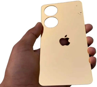 GENTECK OPPO A58 5G GOLD Glass Finish Back Panel Skin with Star Logo Mobile Skin(Gold)