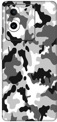 Vcare GadGets White Black Camo Vivo T2 Pro 5G Mobile Skin(Multicolor)