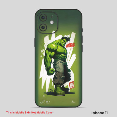 VYBE The Smart Choice iPhone 11 Super Hero Mobile Skin(Pea Green 10)