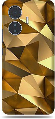 Mclaxa Golden Polygon For Vivo Y55 4g Back Skin, Golden Polygon, Vivo Y55 4G Mobile Skin(Golden Polygon Matte Finish Skin With Super Matte Finish)
