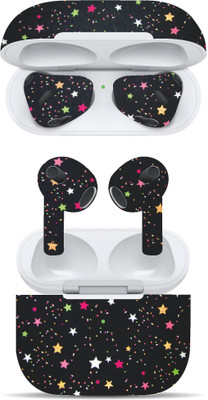 VYBE The Smart Choice Apple Airpods 3rd Generation Abstract Mobile Skin(Multi Colour B58)