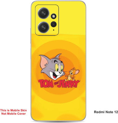 VYBE The Smart Choice Redmi Note 12 Tom & Jerry Embossed Mobile Skin(Carrot Orange A1)