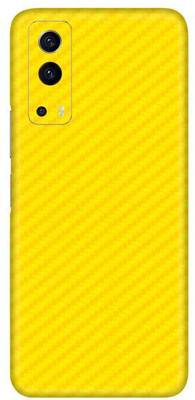 Vcare GadGets Fiber Carbon Yellow vivo i QOO Z3 5G Mobile Skin(Fiber Carbon Yellow)