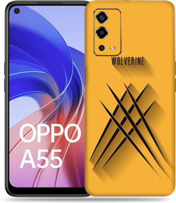 WeCre8 Skin's Oppo A55 Mobile Skin(Wolverine Sign Multicolor Mobile Skin With Cleaning Wipe)