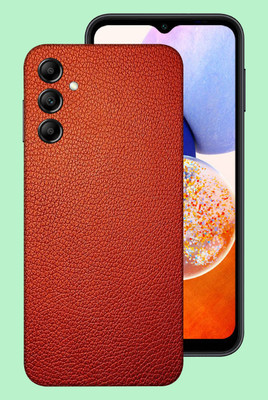 WeCre8 Skin's Samsung Galaxy A14 5G Mobile Skin(Red Leather Mobile Skin)