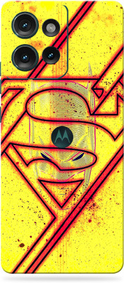 WeCre8 Skin's Motorola Edge 50 5G Mobile Skin(Yellow Batman Logo)