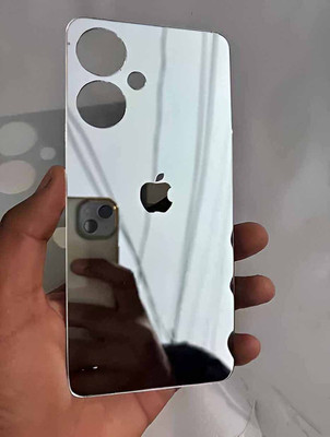MOKPLZ POCO M6 PLUS 5G BACK PANNEL MIRROR ACRYLIC SHEET Mobile Skin(Silver)