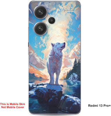 VYBE The Smart Choice Redmi 13 Pro Plus Wolves Embossed Mobile Skin(Jordy Blue 9)