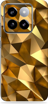 WeCre8 Skin's Xiaomi 14 Premium Vinyl Mobile Skin (Multicolor) Mobile Skin(Golden-poly)