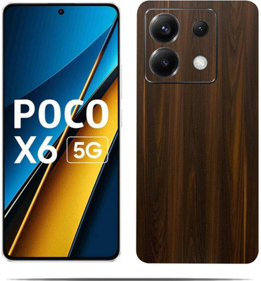 BugguSkin POCO X6 5G Mobile Skin(Ultra Super Wood Skin With HiighQuality MatteFinish_thanks)