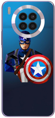 FCS Huawei nova 8i Printed Back skin Mobile Skin(Captain America Cartun)