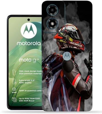OggyBaba Moto G04 Mobile Skin(Black Racer)