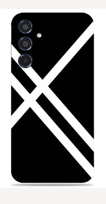 WeCre8 Skin's Samsung Galaxy M35 5G Mobile Skin(Cross black line)