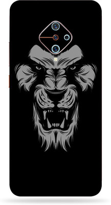 Jeeva Creation Vivo s1 pro Mobile Skin(Ultra Super Black Lion Shape Skin With High Matte Finish.)