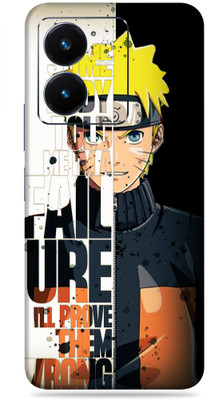 SkinoMania Vivo Y22 Mobile Skin(Multicolor Naruto Anime Quotes)