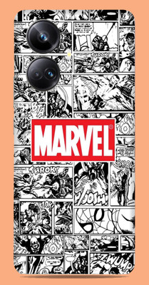 SkinoMania Realme 10 pro + 5g Mobile Skin(Multicolor Red-Comic-Marvel)