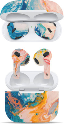 VYBE The Smart Choice Apple Airpods 3rd Generation Abstract Mobile Skin(Multi Colour B5)