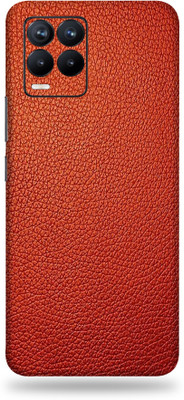 TJ CREATION Realme 8 Pro Mobile Skin(Ultra Super Red Leather Skin With High Matte Finish.)