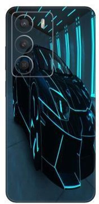 Vcare GadGets Realme C73 (5G) Mobile Skin(Black & Light Blue)