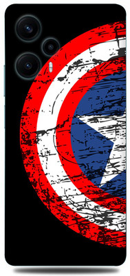 WeCre8 Skin's poco f5 Mobile Skin(Captain-America-Shield Multicolor Skin)