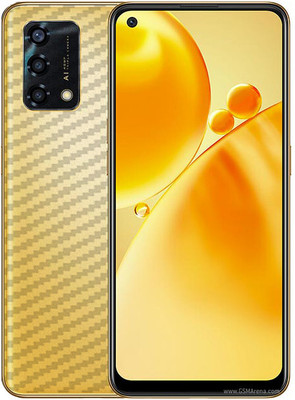 candeal mart Oppo F19s carbon fiber 3D back skin / Back sticker Mobile Skin / Protective film Mobile Skin(Transparent)