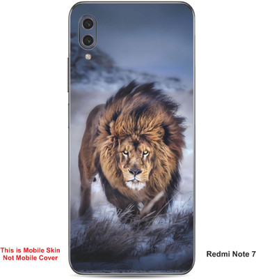 VYBE The Smart Choice Redmi Note 7 Lion Embossed Mobile Skin(Judge Grey 13)