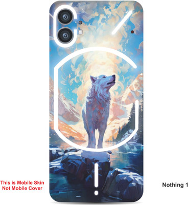 VYBE The Smart Choice Nothing 1 Lion Embossed Mobile Skin(Judge Grey 5)