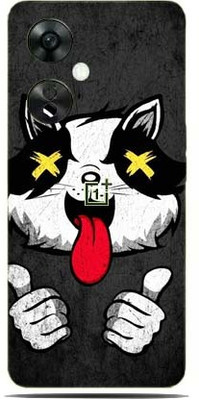 BugguSkin OnePlus Nord CE 3 Lite 5G, 1+Nord CE 3 Lite 5G Mobile Skin(Ultra Super Crazy Cat Skin With High Matte Finish.)