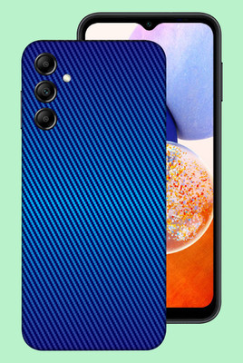 WeCre8 Skin's Samsung Galaxy A14 5G Mobile Skin(Blue Carbon Fiber Mobile Skin)