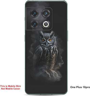 VYBE The Smart Choice One Plus 10 Pro Owl Embossed Mobile Skin(Dark Black 29)