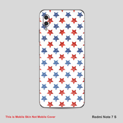 VYBE The Smart Choice Redmi Note 7S Pattern Mobile Skin Mobile Skin(Multi Colour Z4)
