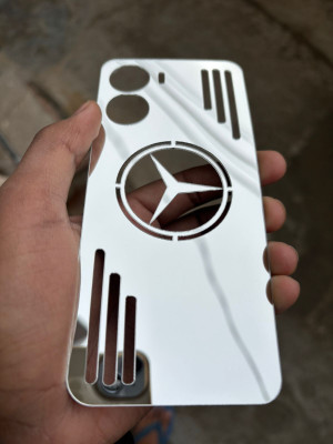TWUAOP VIVO T2X 5G MIRROR BACK PANNEL ACRYLIC SHEET MERO STAR Mobile Skin(Silver)