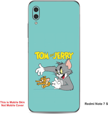 VYBE The Smart Choice Redmi Note 7S Tom & Jerry Embossed Mobile Skin(Lights Blue A1)