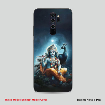 VYBE The Smart Choice Redmi Note 8 Pro Shree Krishna Embossed Mobile Skin(Multicolora030)