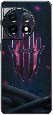 FCS OnePlus 11 5G Printed Back Skin: Nubia Red Texture Mobile Skin(Nubia Red Texture Skin)