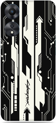 SkinoMania OPPO A78 5G Mobile Skin(B&W B&W Cyber-)