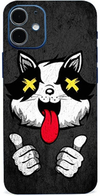 AsSkin Apple iPhone 12 Mini Mobile Skin(Crazy Cat Skin With High Matte Finish)