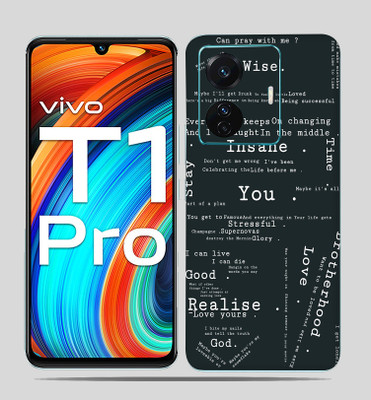 SkinoMania Vivo T1 Pro (5g) Mobile Skin(Words that matter Multicolor Mobile skin)