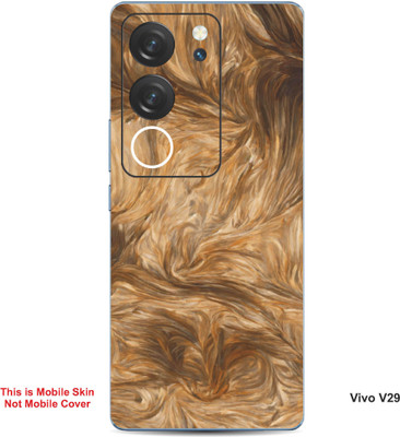 VYBE The Smart Choice Vivo V29 Abstract Embossed Mobile Skin(Brown Sugar 7)