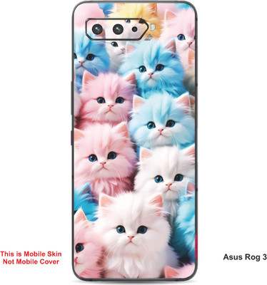 VYBE The Smart Choice Asus Rog 3 Panda Embossed Mobile Skin(Black & White 3)