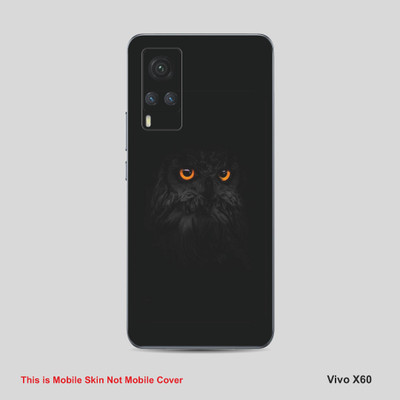 VYBE The Smart Choice Vivo X60 Owl Mobile Skin Mobile Skin(Black A5)