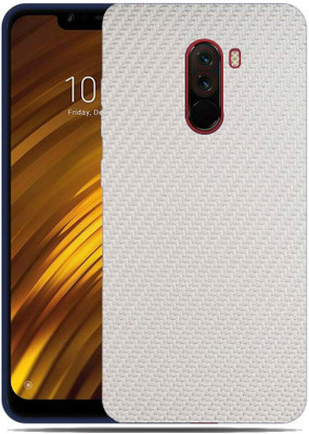 TJ CREATION Poco F1 4G, White Carbon Fiber, POCO F1 Mobile Skin(White Carbon Fiber Skin With High Matte Finish.)