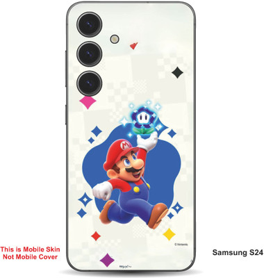 VYBE The Smart Choice Samsung S24 Super Mario Embossed Mobile Skin(Mid Blue 14)