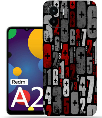 Skinex Mi A2, Numbers Mobile Skin(Multicolor Mobile Skin With camera protector (Back + Camera + Side))