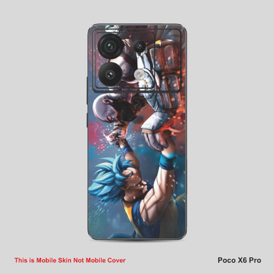 VYBE The Smart Choice Poco X6 Pro Goku & Kartos Mobile Skin Mobile Skin(Wild Blue A16)