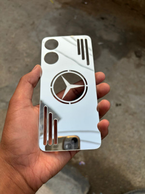 TWUAOP OPPO A78 5G MIRROR BACK PANNEL ACRYLIC SHEET Mobile Skin(Silver)