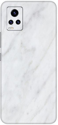 Vcare GadGets Vivo V20 Pro Mobile Skin(Marble White 1)